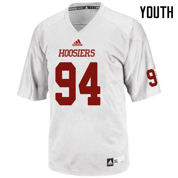 Youth #94 Haydon Whitehead Indiana Hoosiers College Football Jerseys Sale-White